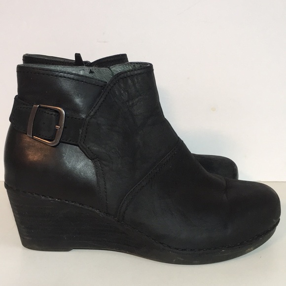 dansko shirley wedge bootie